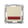 Sygnalizator świetlny LED - światło czerwone Szampański mat Simon 55 - TESS2.01/144