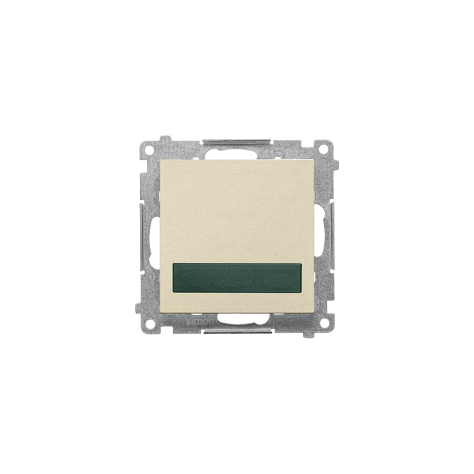 Sygnalizator świetlny LED – światło zielone Szampański mat Simon 55 - TESS3.01/144
