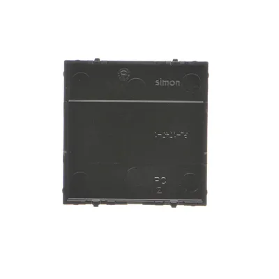 Zaślepka ramki Simon 55, czarny mat, mocowanie na zatrzask, symbol TP/149