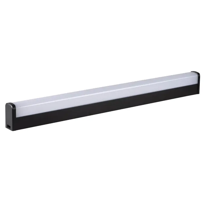 Czarna oprawa ścienno-sufitowa LED Kanlux AKVO IP44 o mocy 23W, strumieniu świetlnym 2750lm.