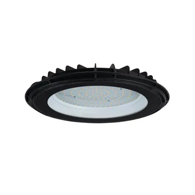 Oprawa LED high bay UFO Kanlux Miledo 100W o neutralnej barwie światła 4000K, odporna na wilgoć IP-65.
