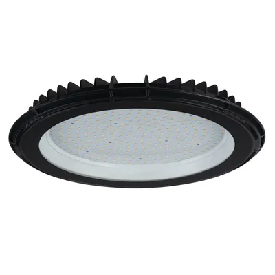 Oprawa LED high bay UFO Kanlux Miledo 200W o neutralnej barwie światła 4000K, klasa szczelności IP-65.