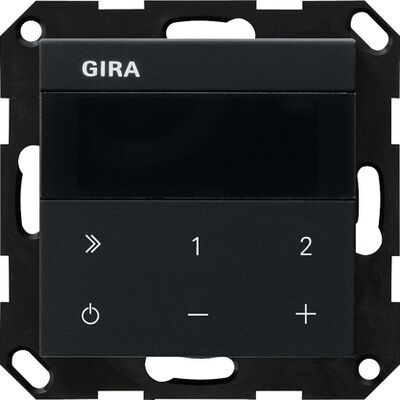 Radio internetowe z Bluetooth Czarny mat Gira System 55 - 2320005