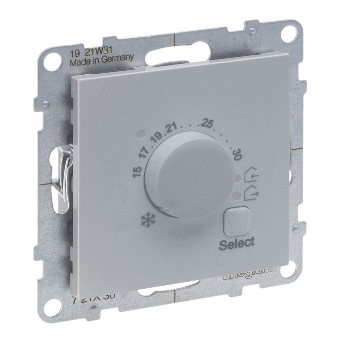 Regulator temperatury z czujnikiem napowietrznym Aluminium Legrand Suno - 721336