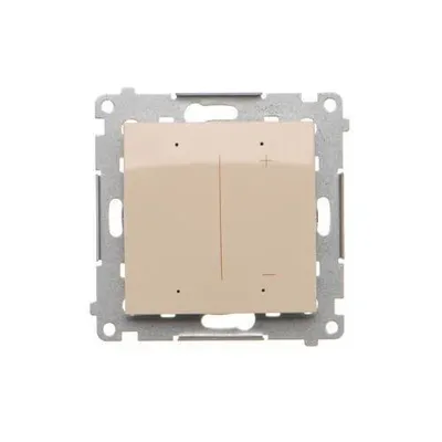 Sterownik ściemniający do taśm LED RGBW WiFi kremowy Simon 54 GO - DESRGB1W.01/41, z metalowym mocowaniem.