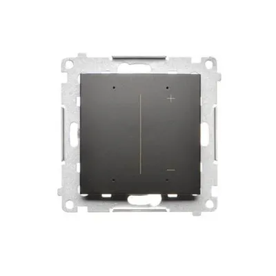 Sterownik ściemniający do taśm LED RGBW WiFi marki Kontakt-Simon, model DESRGB1W.01/49, w kolorze czarnym matowym.