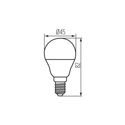 Żarówka LED IQ-LED G45E14 3,4W-WW E14 470lm 2700K b.ciepła 230V Kanlux - 36688