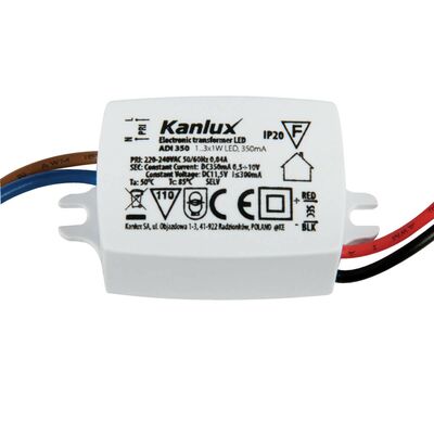 Zasilacz elektroniczny LED ADI 350 1x3W DC 350mA (0,5V-10V) Kanlux - 01440