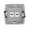 Ładowarka USB C podwójna 5V Quick Charge 3,1A Srebrny metalik Karlik Mini - 7MCUSBBO-7