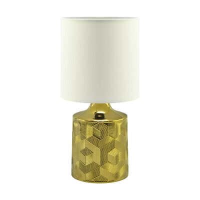Lampa stołowa LINDA E14 GOLD/WHITE Złoty/Biały Ideus Strühm - 03786