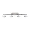 Oprawa ścienno-sufitowa 4x5W ARTO LED 4I WW 1800lm 3000K b.ciepła Chrom Ideus Strühm - 03189