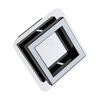 Oprawa ścienno-sufitowa 5W LIPSK LED 1D NW (likya) 300lm 4200K b.neutralna Chrom/Czarny Ideus Strühm - 03134