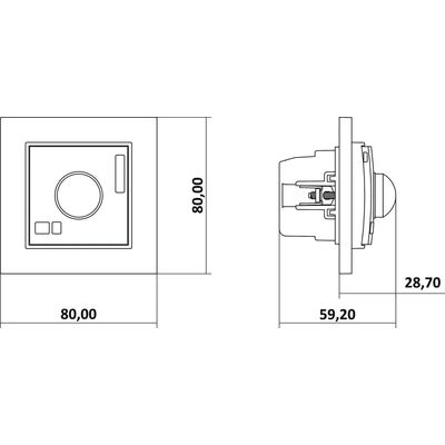 Elektroniczny czujnik ruchu Taupe Karlik MINI - 60MCR-1