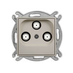 Gniazdo multimedialne 3F DATA (UPC) Taupe Karlik MINI - 60MGMU