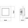 Łącznik schodowy (bez piktogramu) Taupe Karlik MINI - 60MWP-3.1