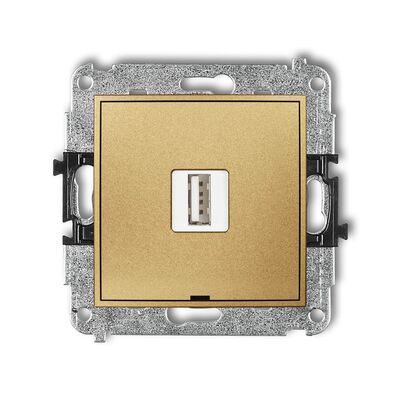 Ładowarka pojedyncza USB typu A 1A Złoty Karlik Mini - 29MCUSBBO-1