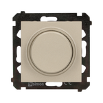 Ściemniacz przyciskowo-obrotowy do LED Szampański mat Simon 55 - TES9L.01/144