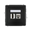 Gniazdo HDMI 2.0 + RJ45, kat.5e (z polem opisowym) Czarny mat Karlik DECO - 12DGHK-45e