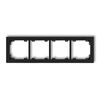 Ramka poczwórna Czarny mat Karlik DECO - 12DR-4