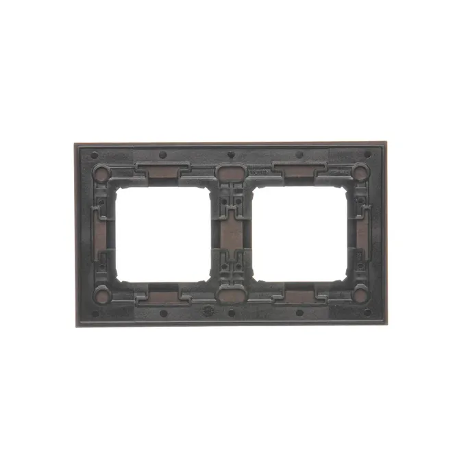 Ramka podwójna Simon 54 Nature w kolorze srebrne wenge, model DRN2/84, producenta Kontakt-Simon.