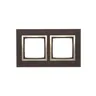 Ramka podwójna Złote wenge Simon 54 Nature - DRN2/85