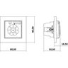 Elektroniczny sterownik roletowy (przycisk strefowy) Terakota Karlik MINI - 63MSR-5