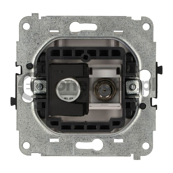 Gniazdo komputerowo-antenowe kat. 5e (z polem opisowym) Terakota Karlik MINI - 63MGFK-1