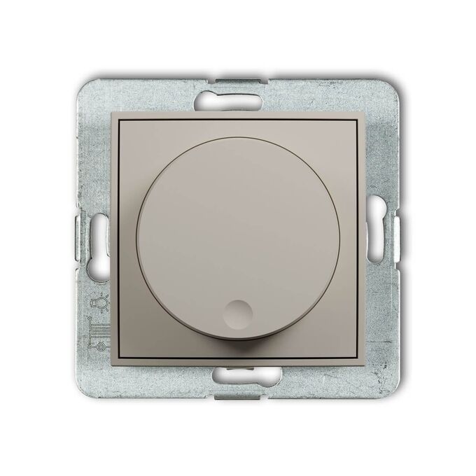 Ściemniacz przyciskowo-obrotowy do lamp LED Taupe Karlik ICON - 60IRO-2