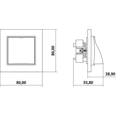 Wypust kablowy Szałwiowy Karlik MINI - 61MWPK