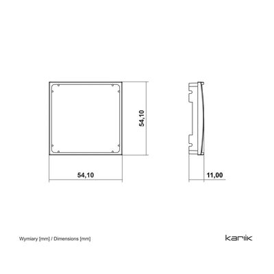 Adapter mocujący Somfy Smoove io/RTS Łososiowy Karlik ICON - 62IAS-1