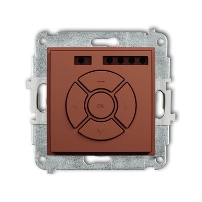 Elektroniczny sterownik roletowy (przycisk strefowy) Terakota Karlik ICON - 63ISR-5