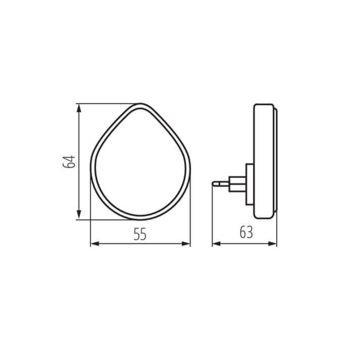 Lampka wtykowa LED ULOV LED DIM WW W Biały Kanlux - 37396