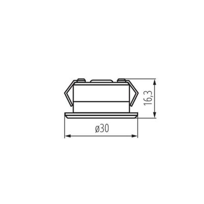 Oprawa akcentowa LED IMBER LED WW 1W 40lm 3000K b.ciepła Srebrny 12V DC IP-65 Kanlux - 23522