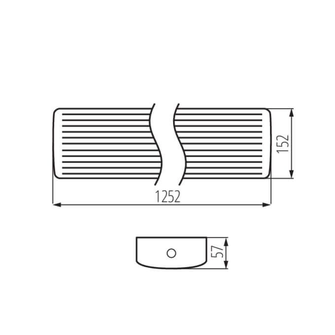 Oprawa liniowa LED MEBA 4LED 120 IP54 PC T8/G13 IP-54 Kanlux - 33895