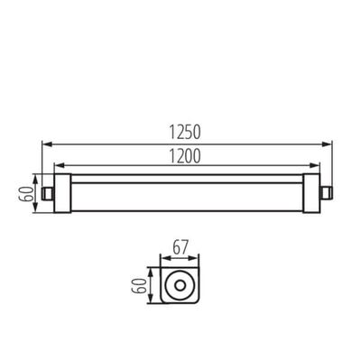 Oprawa liniowa LED TP STRONG LED 37W-NW 5000lm 4000K b.neutralna IP-65 Kanlux - 33168