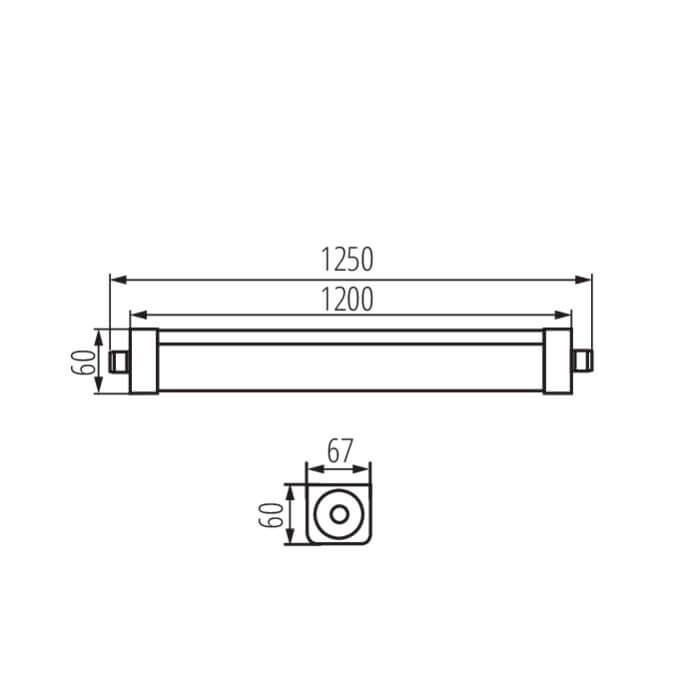 Oprawa liniowa LED TP STRONG LED 37W-NW 5000lm 4000K b.neutralna IP-65 Kanlux - 33168