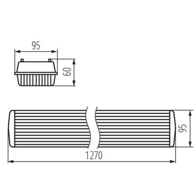 Oprawa pyłoszczelna LED DICHT 4LED PI 236/PC G13 2x36W IP-65 Kanlux Miledo - 31325