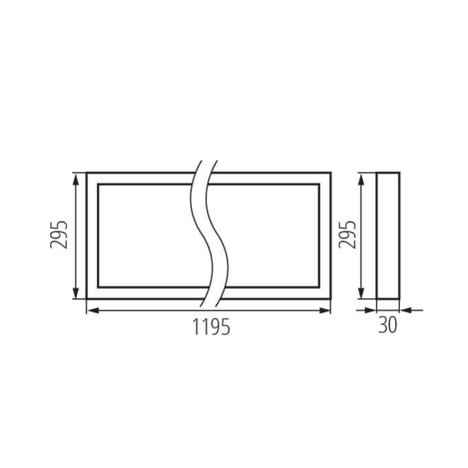 Panel LED BAREV BL 40W 12030 NW 4000lm 4000K b.neutralna 230V Kanlux Miledo - 31174