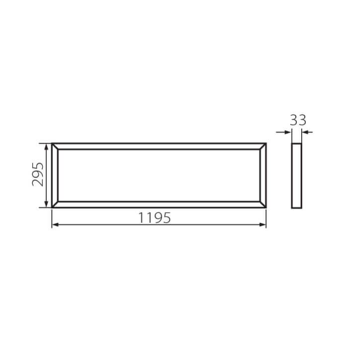 Panel LED podtynkowy BAREV 2X36W3600 120NW 3600lm 4000K b.neutralna 230V Kanlux Miledo - 31129