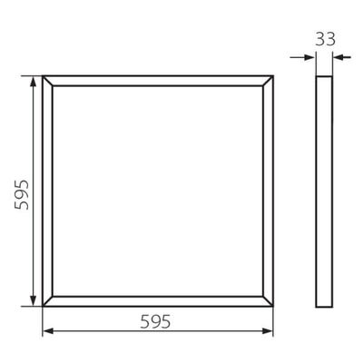 Panel LED podtynkowy BAREV 2X36W3600 60NW 3600lm 4000K b.neutralna 230V Kanlux Miledo - 31128