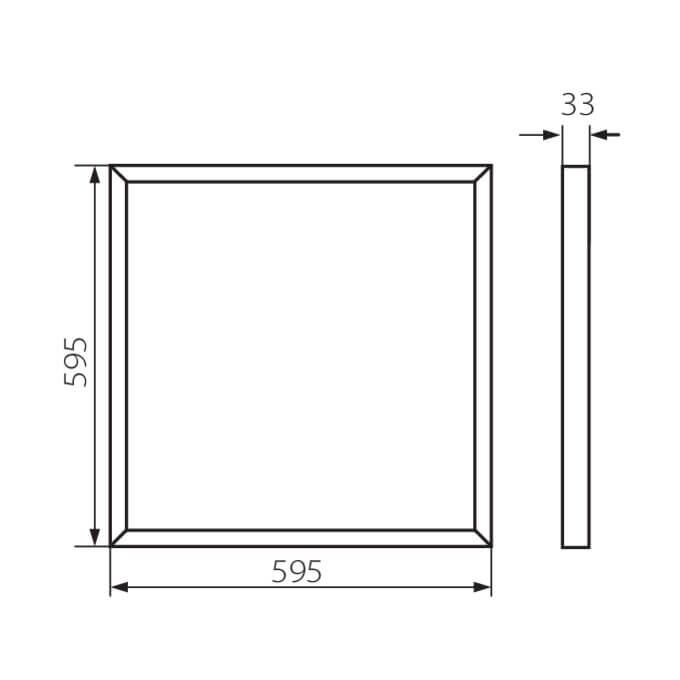 Panel LED podtynkowy BAREV 2X36W3600 60NW 3600lm 4000K b.neutralna 230V Kanlux Miledo - 31128