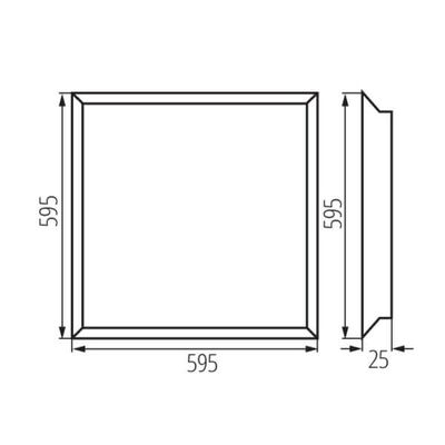 Panel LED podtynkowy BLINGO 24W 4320 60NW 4320lm 4000K b.neutralna 230V Kanlux - 37178