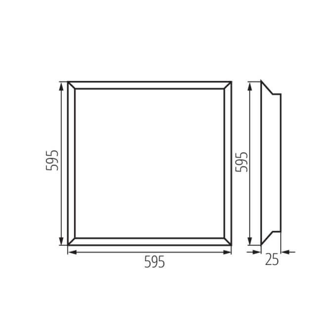 Panel LED podtynkowy BLINGO 34W 4080 60NW 4080lm 4000K b.neutralna 230V Kanlux - 37171