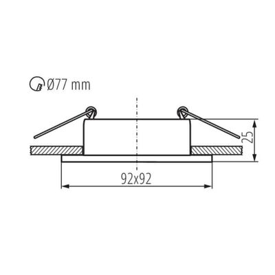 Pierścień oprawy punktowej FELINE DSL B/B Czarny Kanlux - 37256