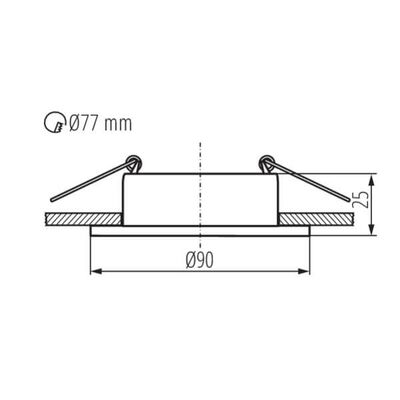 Pierścień oprawy punktowej FELINE DSO G/B Złoty/Czarny Kanlux - 37251