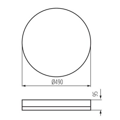 Plafoniera LED ARVOS LED 37W CCT B b.zmienna Czarny Kanlux - 37330