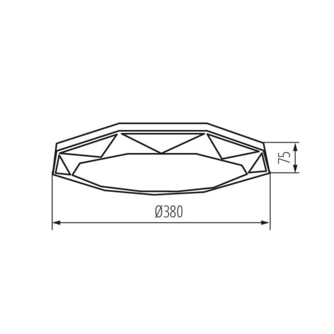 Plafoniera LED CARVO LED 17,5W NW 4000K b.neutralna Biały Kanlux - 37321