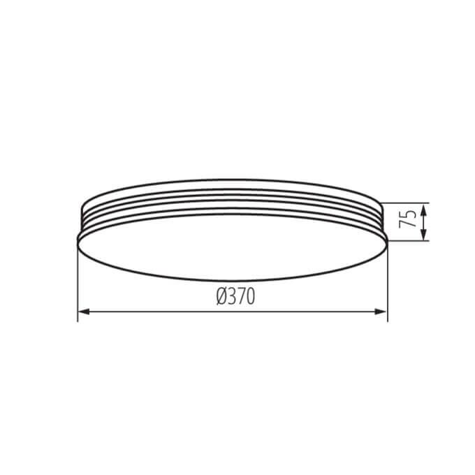 Plafoniera LED EXATE LED 17,5W NW 4000K b.neutralna Biały Kanlux - 37323