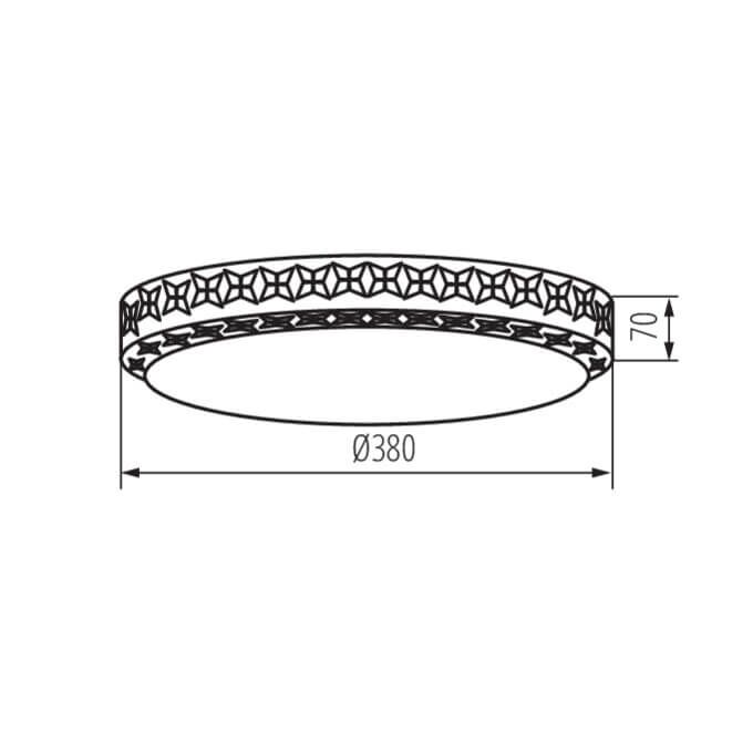 Plafoniera LED LUMKO LED 17,5W NW 4000K b.neutralna Biały Kanlux - 37320