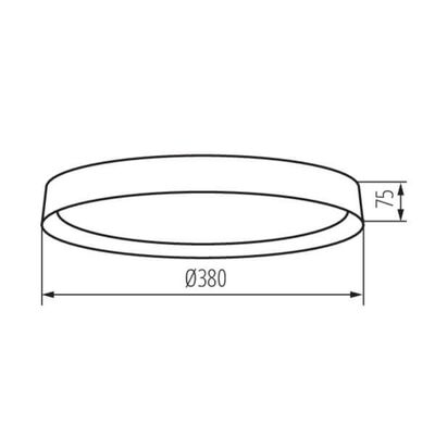 Plafoniera LED SOLN LED 17,5W NW B/G 4000K b.neutralna Biały Kanlux - 37324